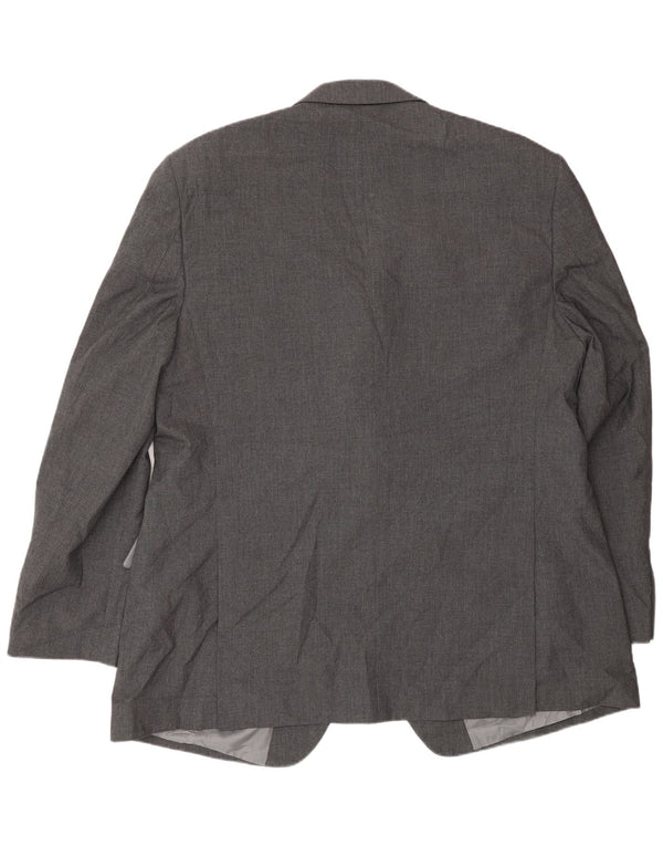 Marks & Spencer Veste blazer à 2 boutons pour homme UK 48 2XL Gris Polyester