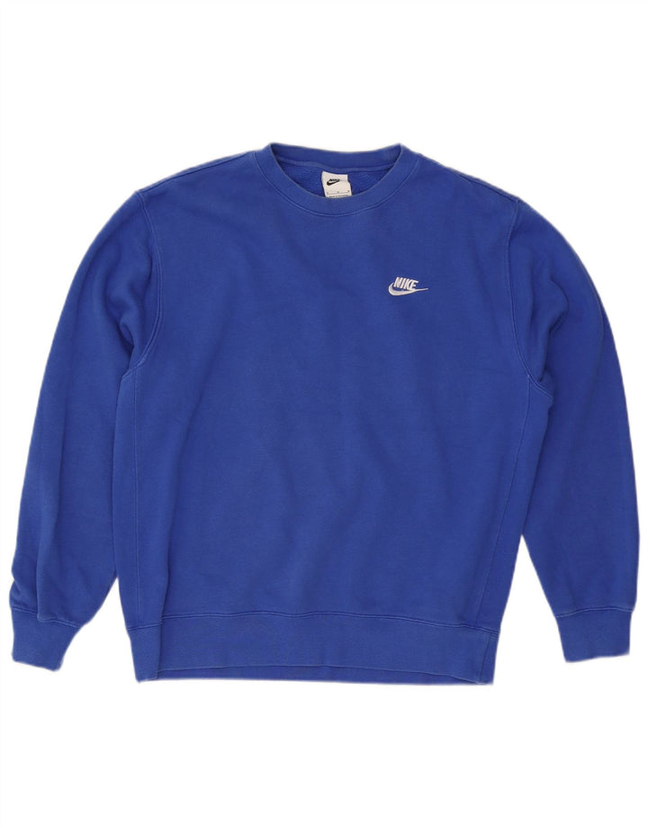 NIKE Sweat-Shirt Homme Bleu Moyen Coton