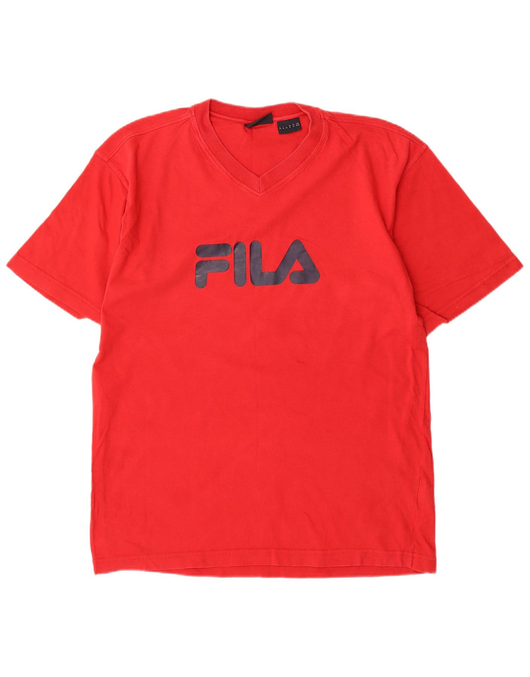 FILA T-Shirt Graphique Homme Rouge Moyen Coton