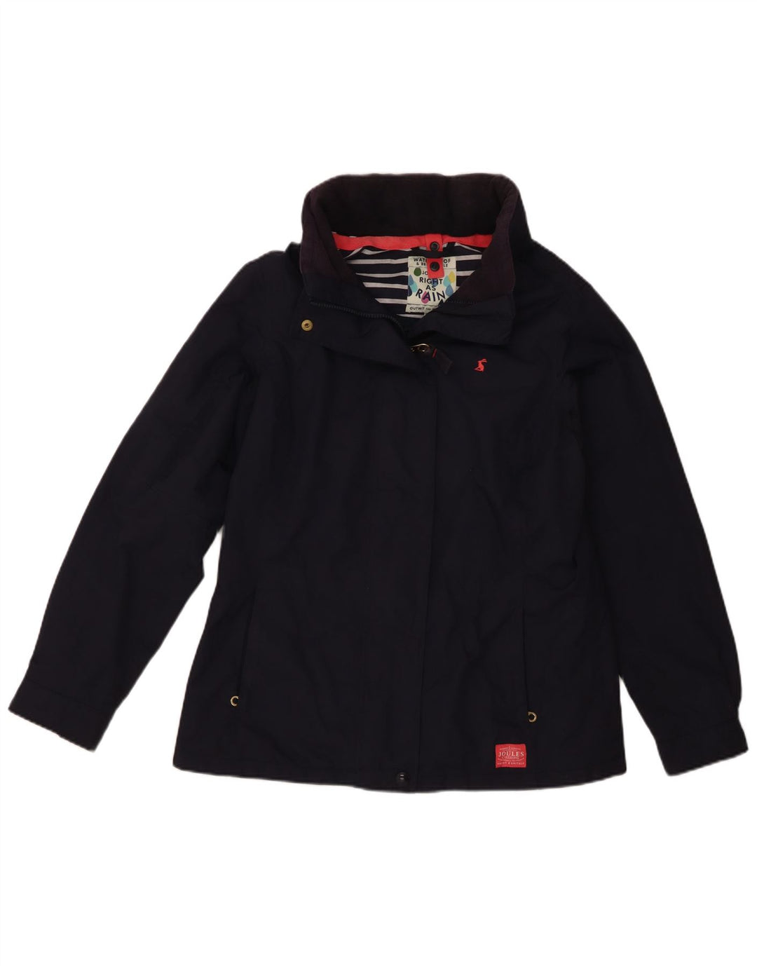 Joules Veste de Pluie Femme UK 12 Medium Bleu Marine Polyamide