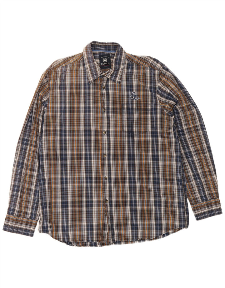 Lerros Chemise Flanelle XL Coton Carreaux Multicolore Homme