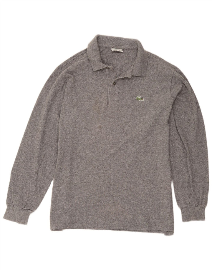 Lacoste Polo à manches longues pour homme Taille 4 Coton gris moyen