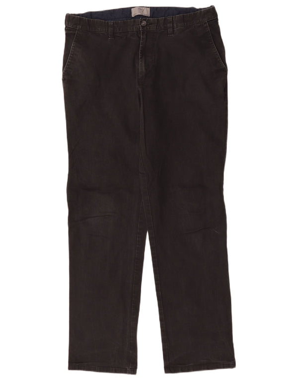 Marks & Spencer Pantalon chino coupe classique pour homme W36 L30 Noir Coton