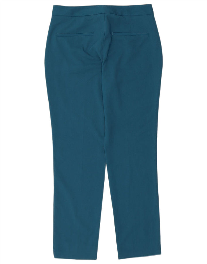 Pantalon Chino Slim Femme ZARA EU 34 2XS W24 L26 Bleu Polyester