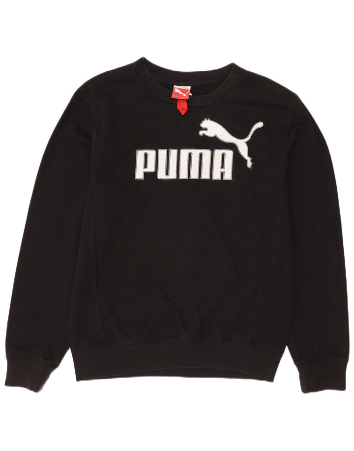 PUMA Sweat-shirt graphique pour hommes, petit, noir