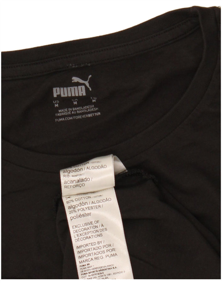 Puma T-Shirt Homme Noir Moyen Coton