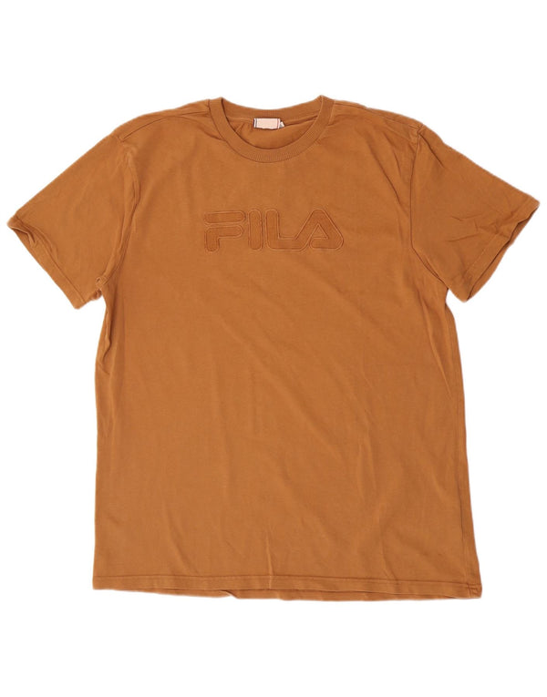 Fila T-Shirt Graphique Homme XL Beige Coton