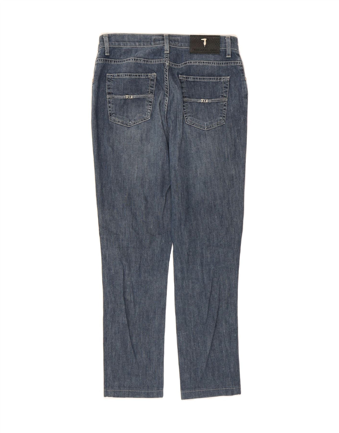 TRUSSARDI Womens Slim Jeans W29 L27 Blue Cotton Vintage Trussardi and Second-Hand Trussardi from Messina Hembry 