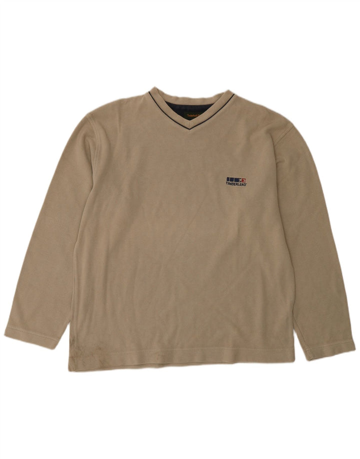 Timberland Top Garçon Manche Longue 15-16 ans Beige Coton