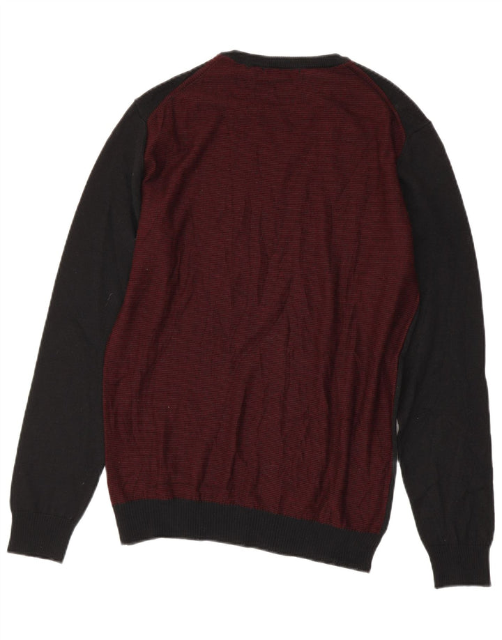 Sottotono Pull col rond pour homme en acrylique noir à losanges/diamants
