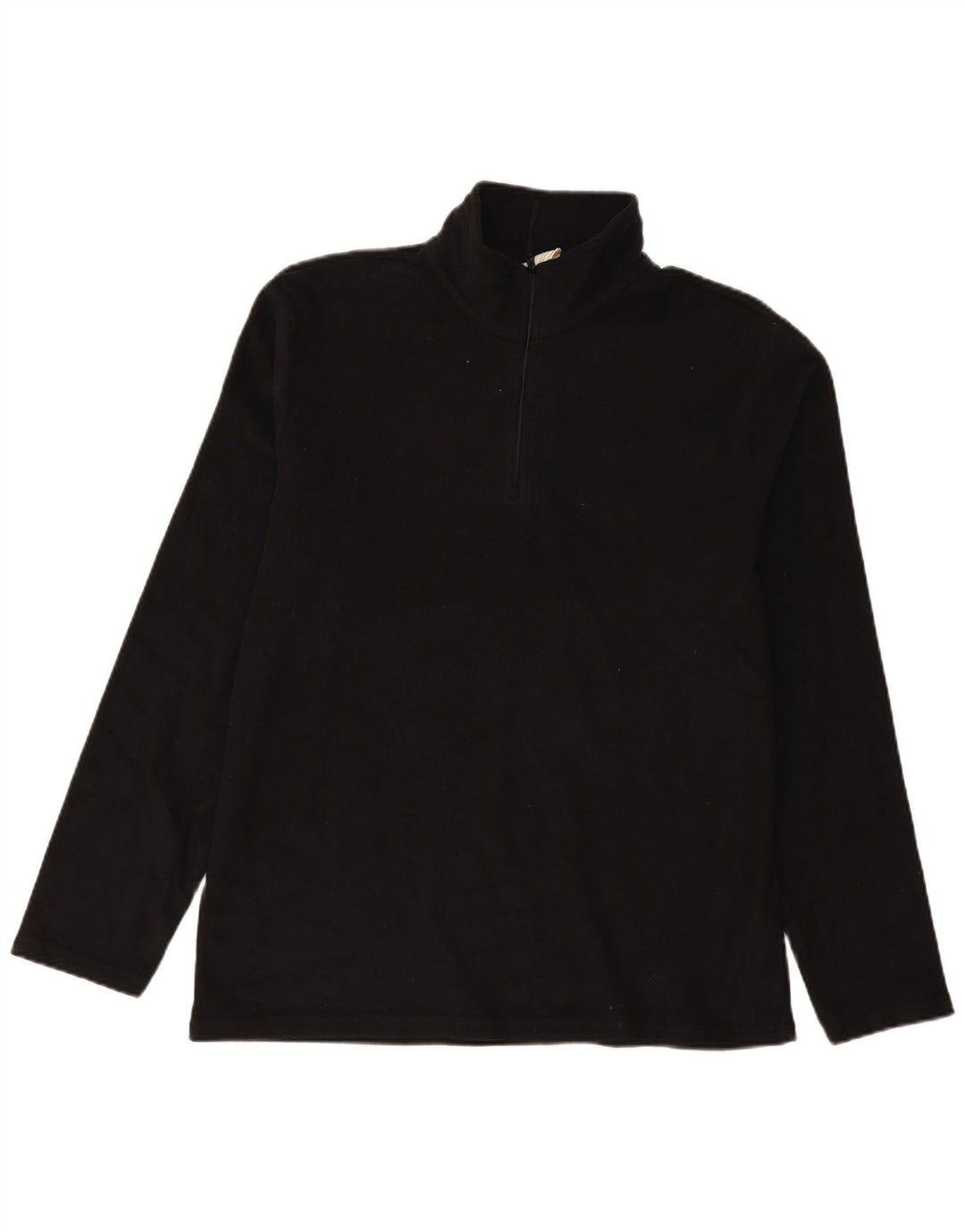 Mountain Warehouse Pull polaire à col zippé pour homme Taille L Noir Polyester