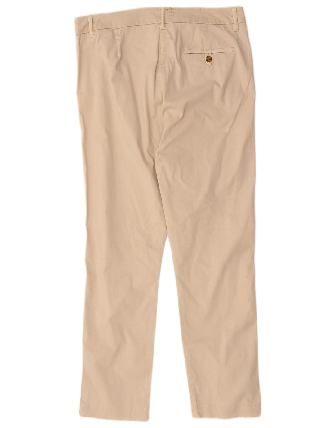 Marks & Spencer Pantalon Chino Femme UK 14 Moyen W30 L27 Coton Beige