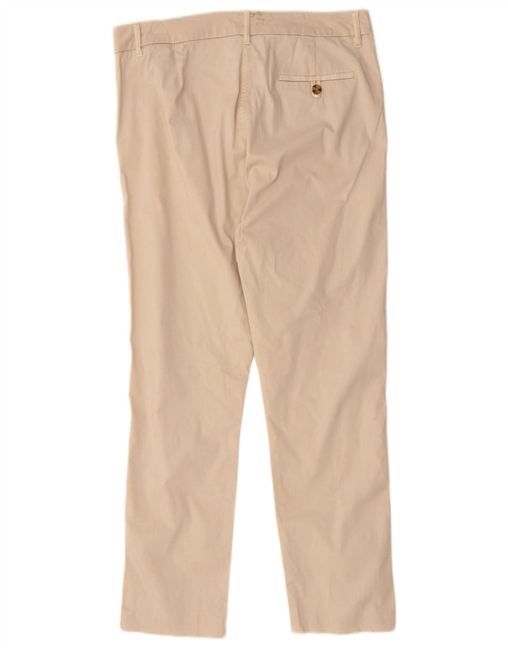 Marks & Spencer Pantalon Chino Femme UK 14 Moyen W30 L27 Coton Beige