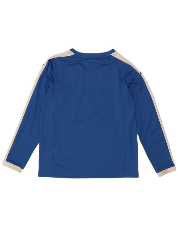 Puma Haut à manches longues Italia Graphic pour garçon 11-12 ans Bleu Colorblock