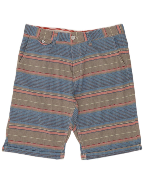 Tokyo Laundry Short Chino Homme XL W38 Coton Rayé Multicolore