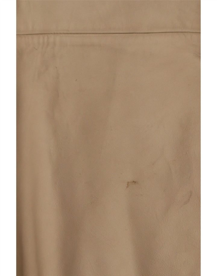 Gilet en cuir femme vintage IT 38 XS Beige