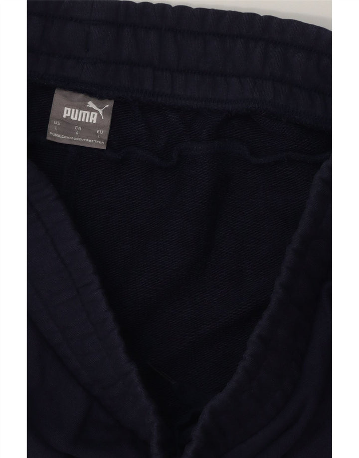 PUMA Short de sport graphique pour hommes, grand, bleu marine