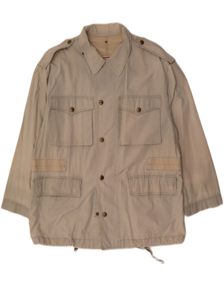 veste militaire homme vintage UK 38 coton beige moyen