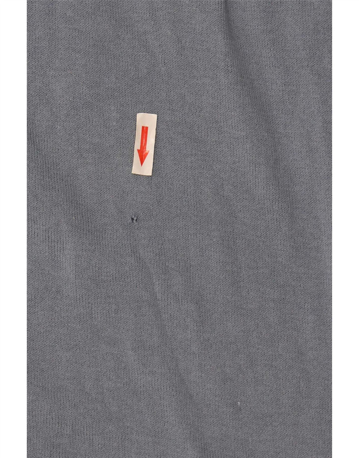 Zara Cardigan à manches courtes pour hommes, pull en coton gris, grand