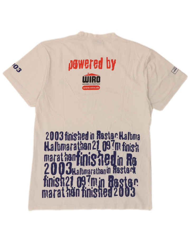 Reebok Tee-Shirt Graphic Homme Blanc Moyen Coton