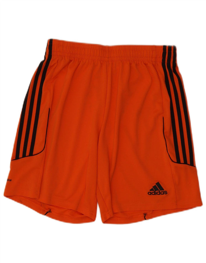 ADIDAS Short de sport Climalite pour hommes, grand, orange, polyester