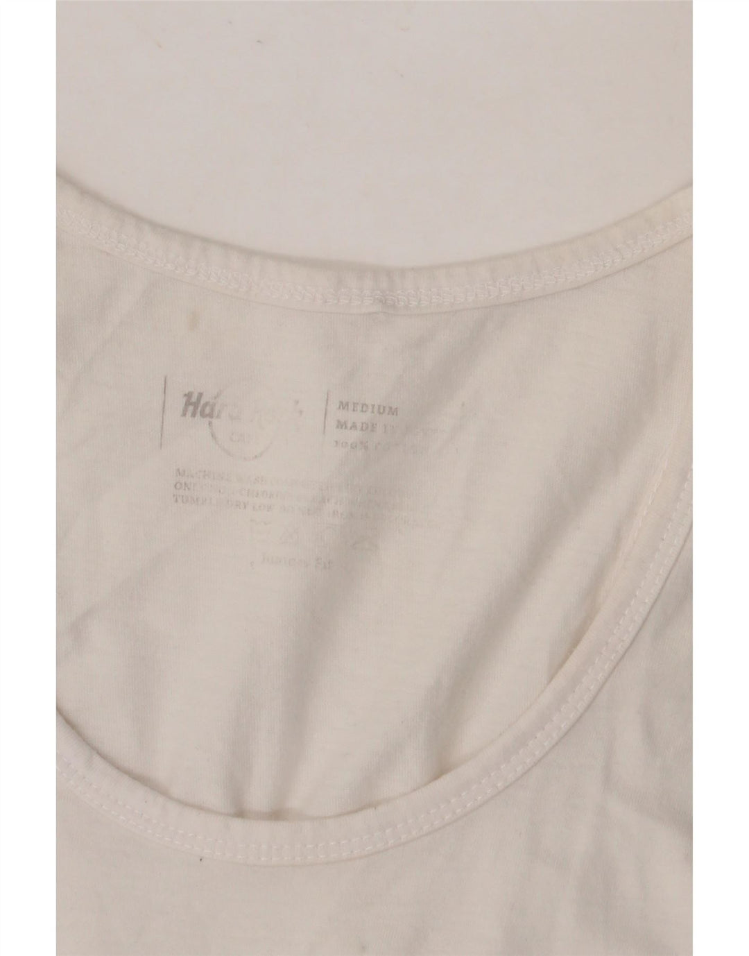 HARD ROCK CAFE Débardeur graphique Istanbul pour femme UK 12 en coton blanc moyen
