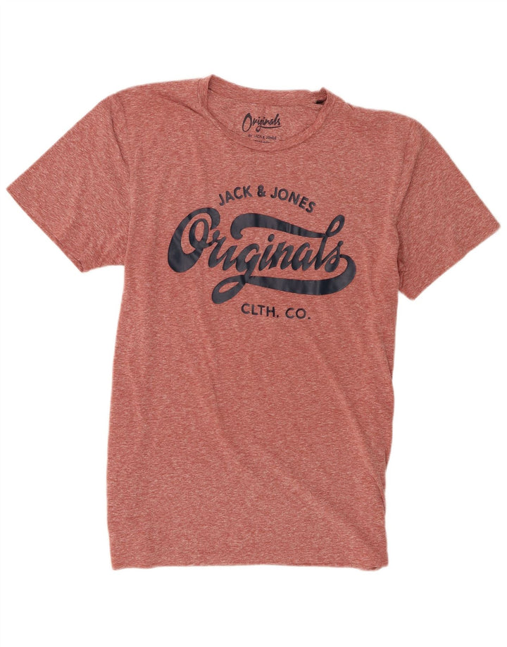 Jack & Jones T-shirt graphique pour homme en polyester moucheté grand marron
