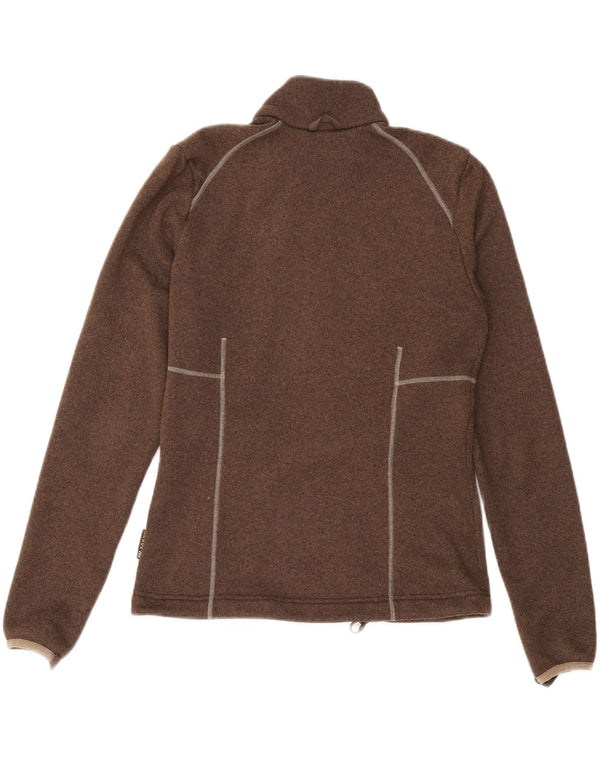 JACK WOLFSKIN Veste de survêtement pour femme UK 10 Petit Marron Polyester