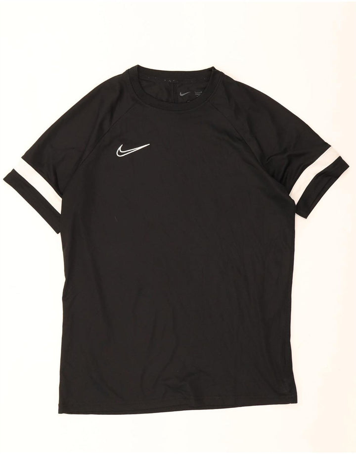 Nike Hommes Dri Fit T-Shirt Haut Large Noir Colorblock Polyester