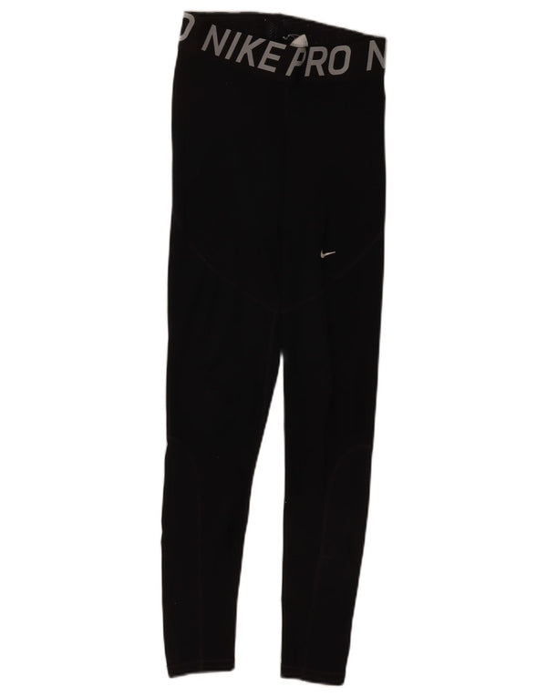 Nike Womens Leggings Small Black Polyester