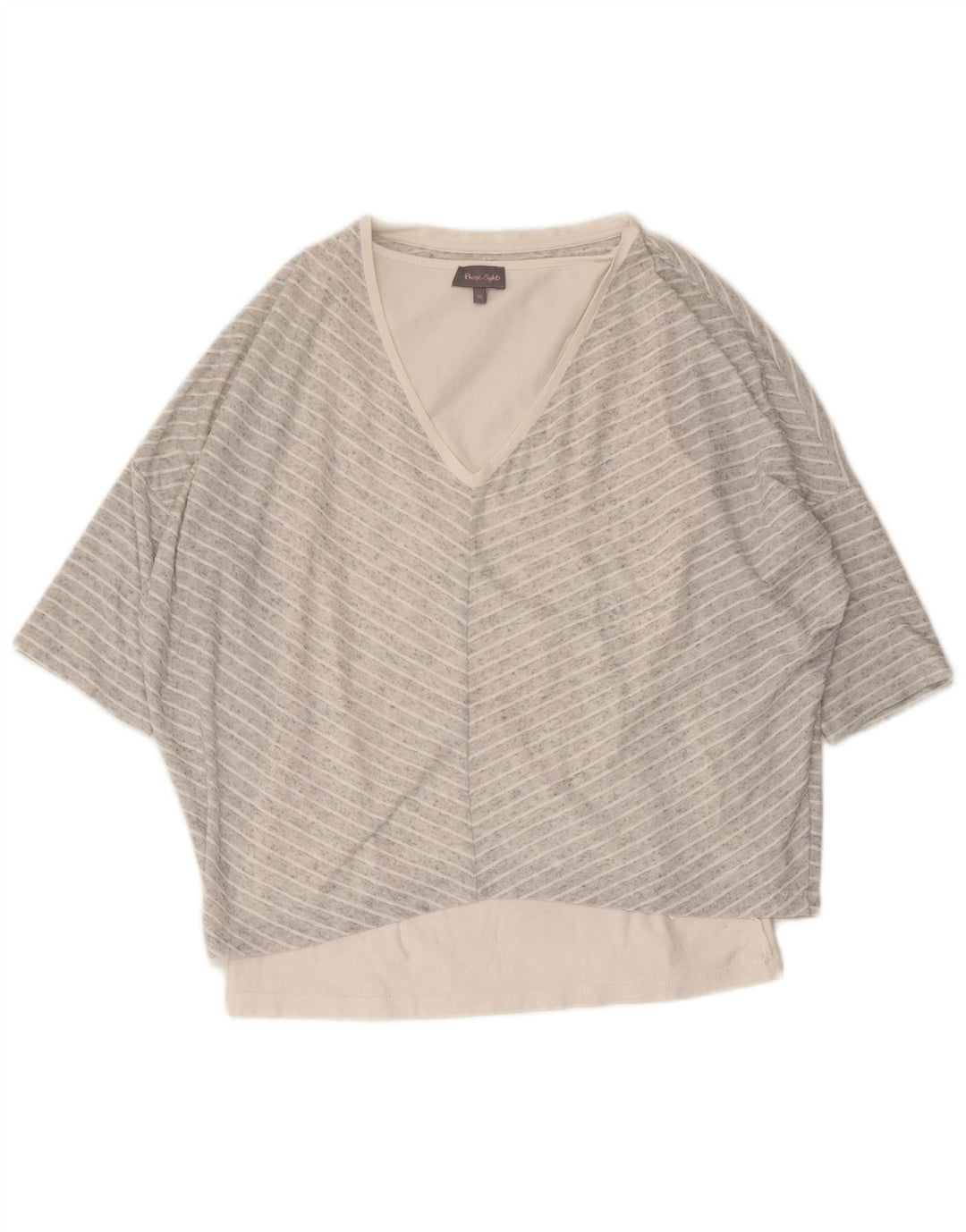 PHASE EIGHT Chemisier coupe ample pour femme UK 10 Petites rayures grises