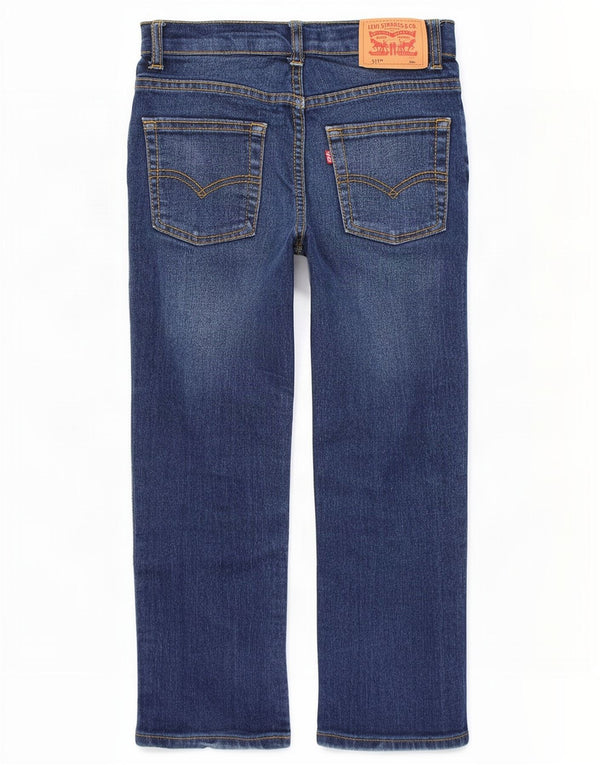 Levi's Garçon 511 Jean Slim 5-6 ans W22 L19 Bleu Coton