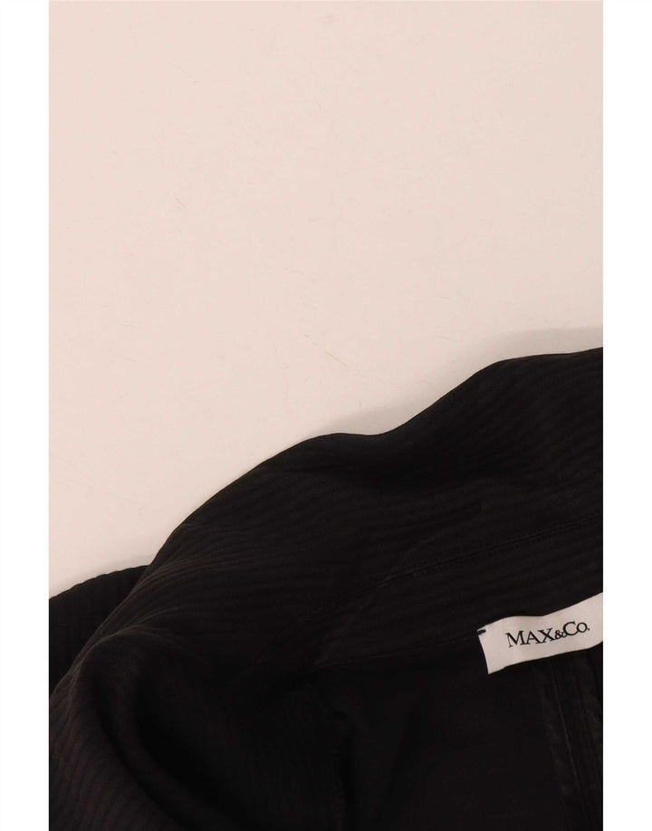 Max & Co. Veste blazer à 1 bouton pour femme UK 12 Noir moyen