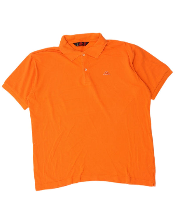 Kappa Polo Homme XL Orange Coton