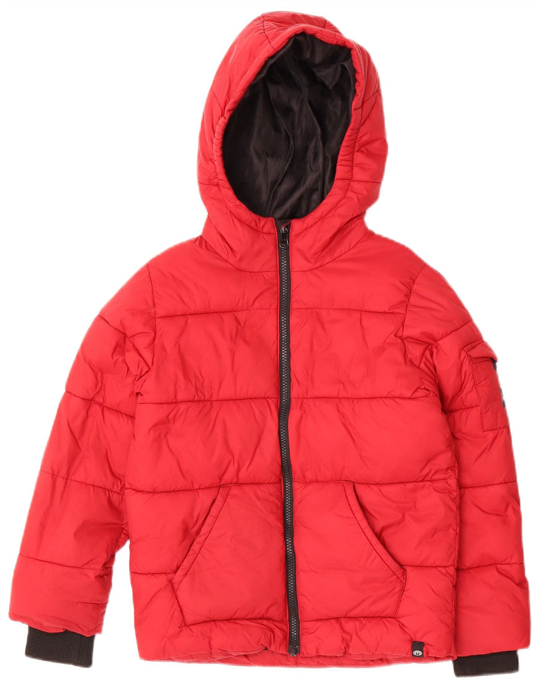 Animal Veste matelassée à capuche garçon 7-8 ans Rouge Nylon