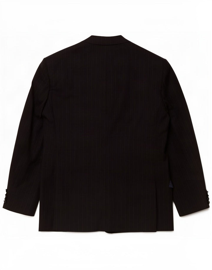 Marks & Spencer Veste blazer à 2 boutons pour homme UK 48 2XL Bleu marine rayé