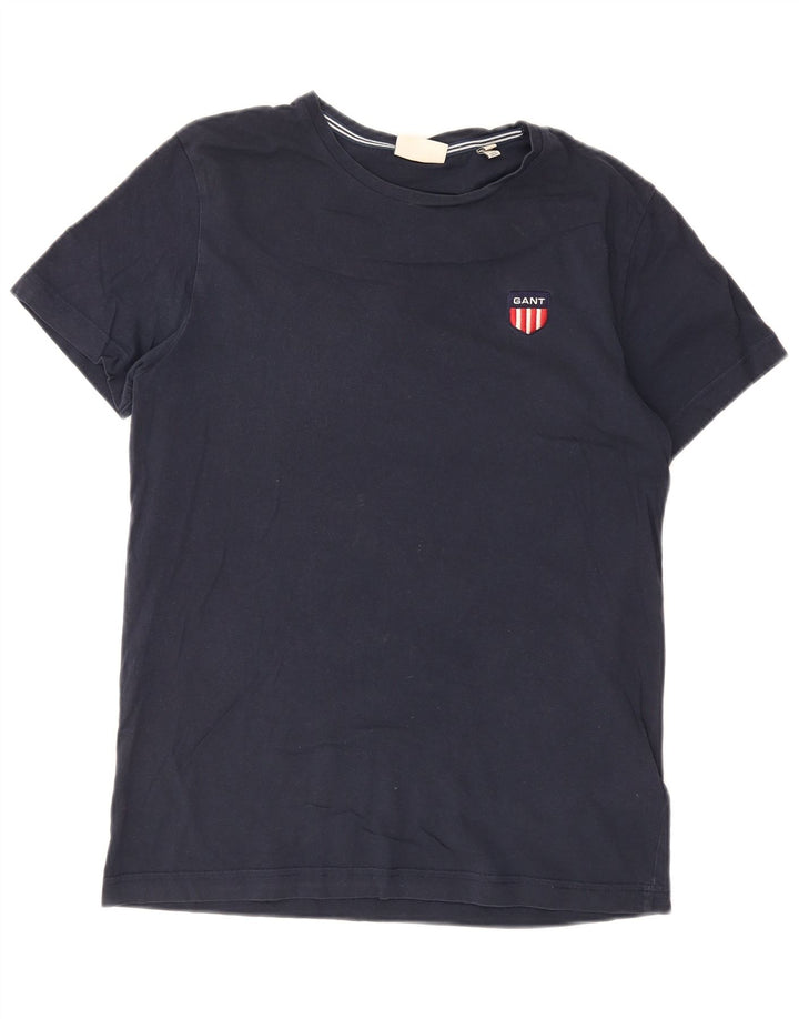 GANT T-Shirt Homme Bleu Marine Moyen Coton