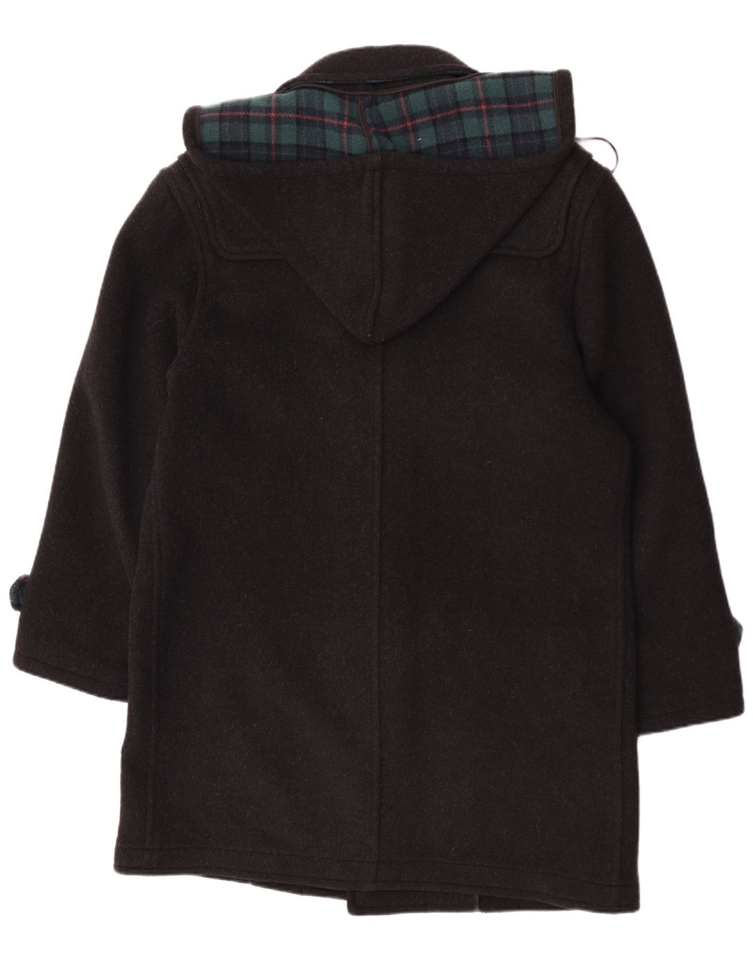 Pierre Cardin Duffle-coat à capuche pour homme IT 48 en laine à carreaux noir moyen