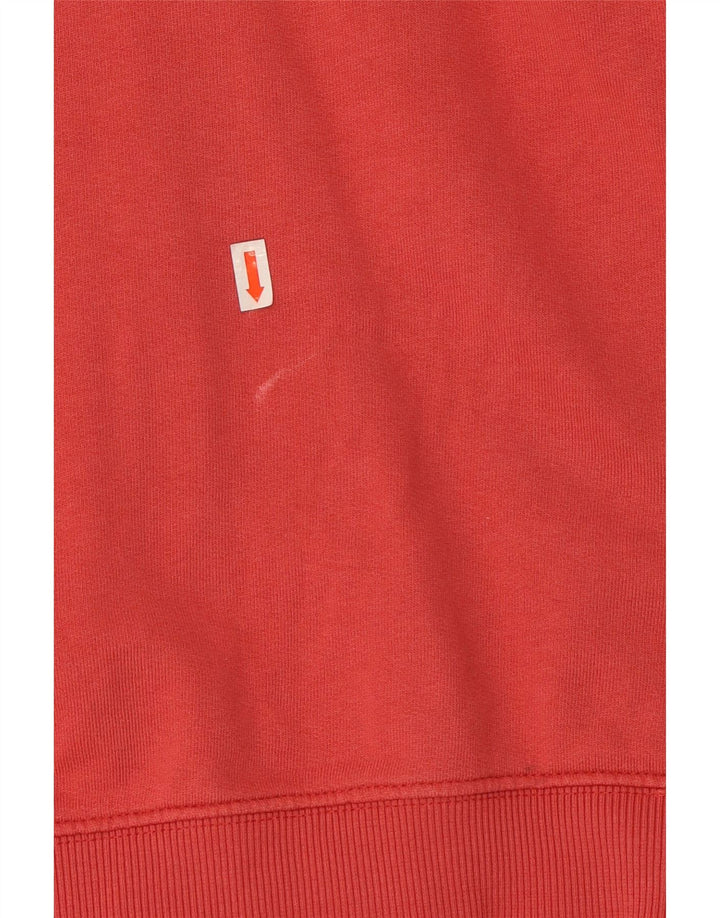 WRANGLER Womens Graphic Sweatshirt Jumper UK 14 Medium Red Cotton