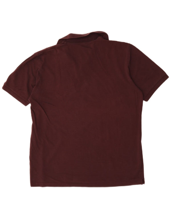 Hugo Boss Mens Polo Shirt 2XL Burgundy Cotton