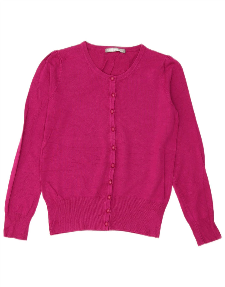 Marks & Spencer Pull Cardigan Femme UK 8 Petite Viscose Rose