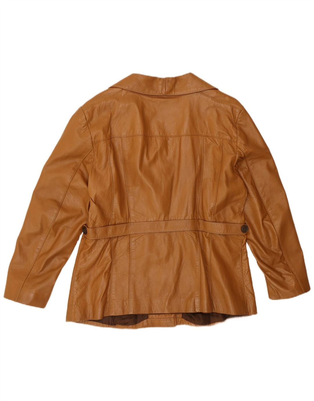 veste en cuir femme vintage UK 12 Brun moyen