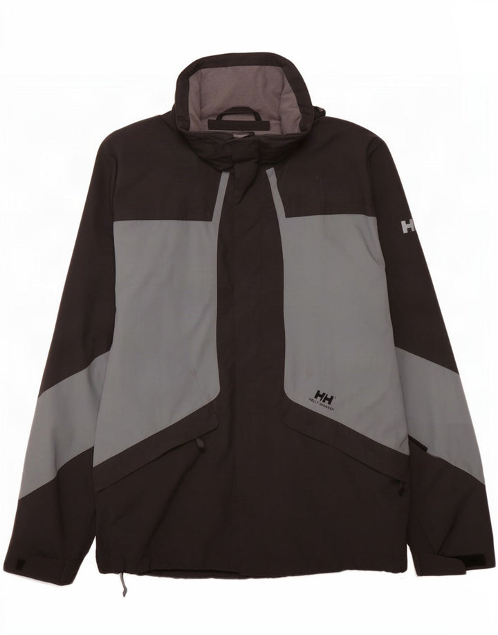 Helly Hansen Veste de pluie pour homme UK 38 Medium Noir Colorblock Nylon