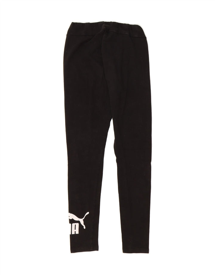 PUMA Womens Graphic Leggings UK 12 Medium  Black Vintage Puma and Second-Hand Puma from Messina Hembry 