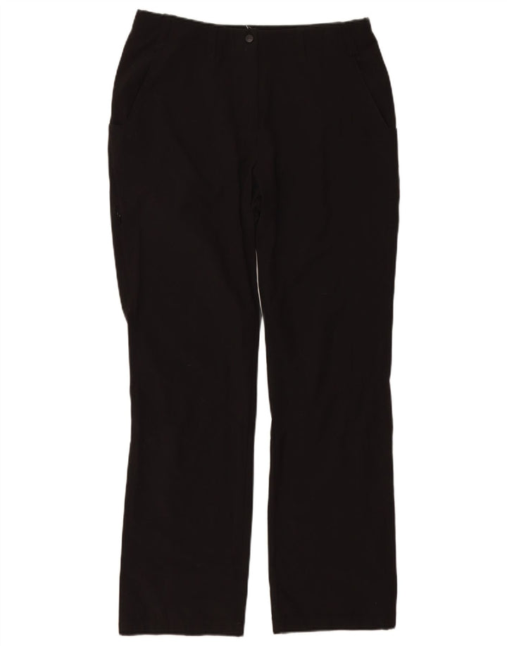ROHAN Pantalon Chino Droit Femme UK 12 Moyen W30 L30 Noir Polyamide
