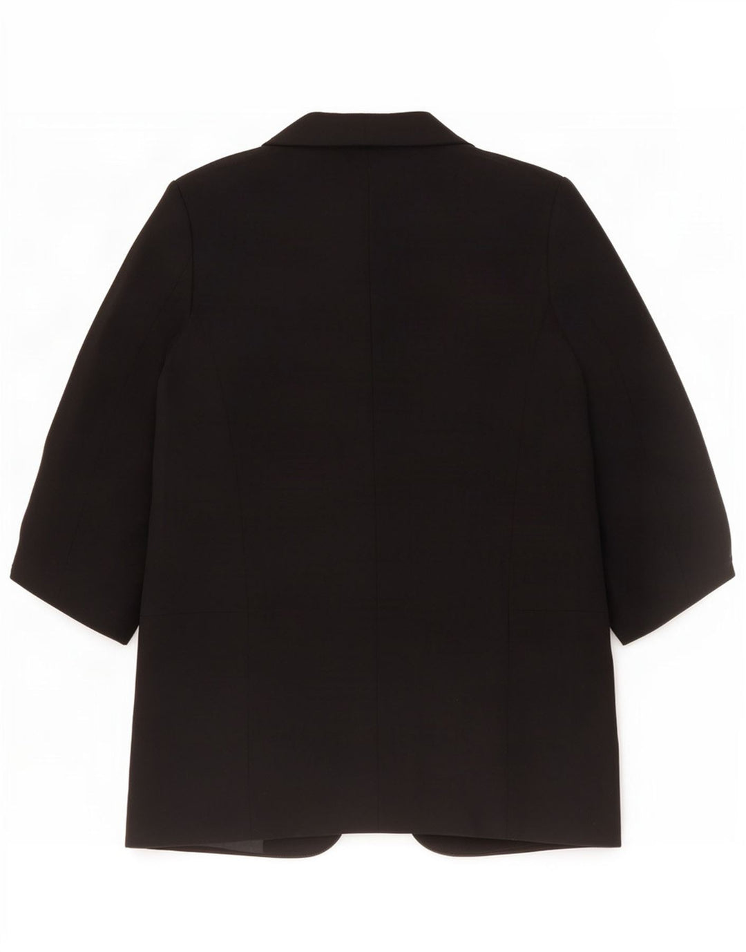 Zara Veste blazer ouverte à manches 3/4 pour femme UK 10 Small Noir Polyester