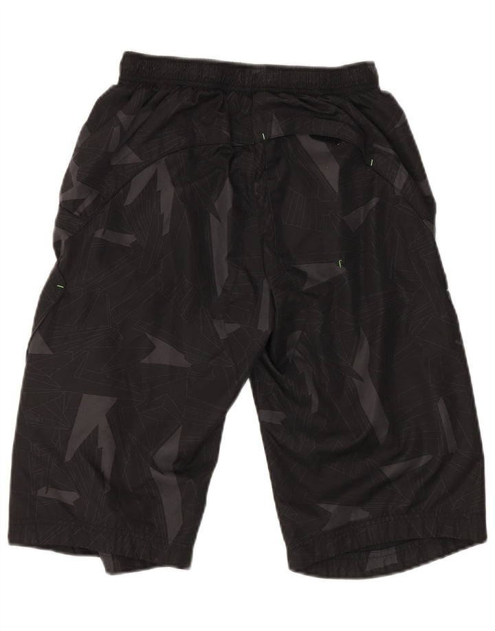 NIKE Short de sport garçon 12-13 ans Grand Noir Géométrique Polyester
