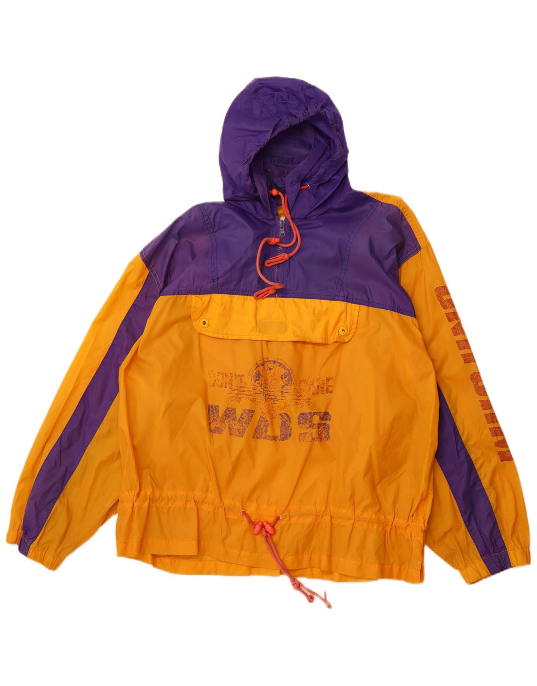 UNIFORM Veste de pluie coupe ample pour homme UK 38 Orange moyen