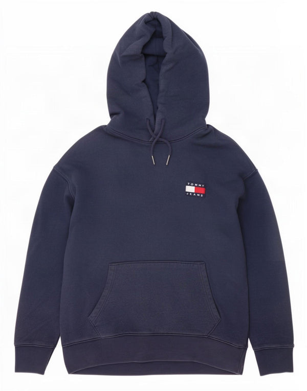 Tommy Hilfiger Pull à capuche pour homme en coton bleu marine Large