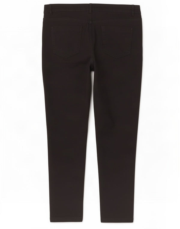 Marks & Spencer Pantalon court pour femme UK 14 Large W34 L26 Noir